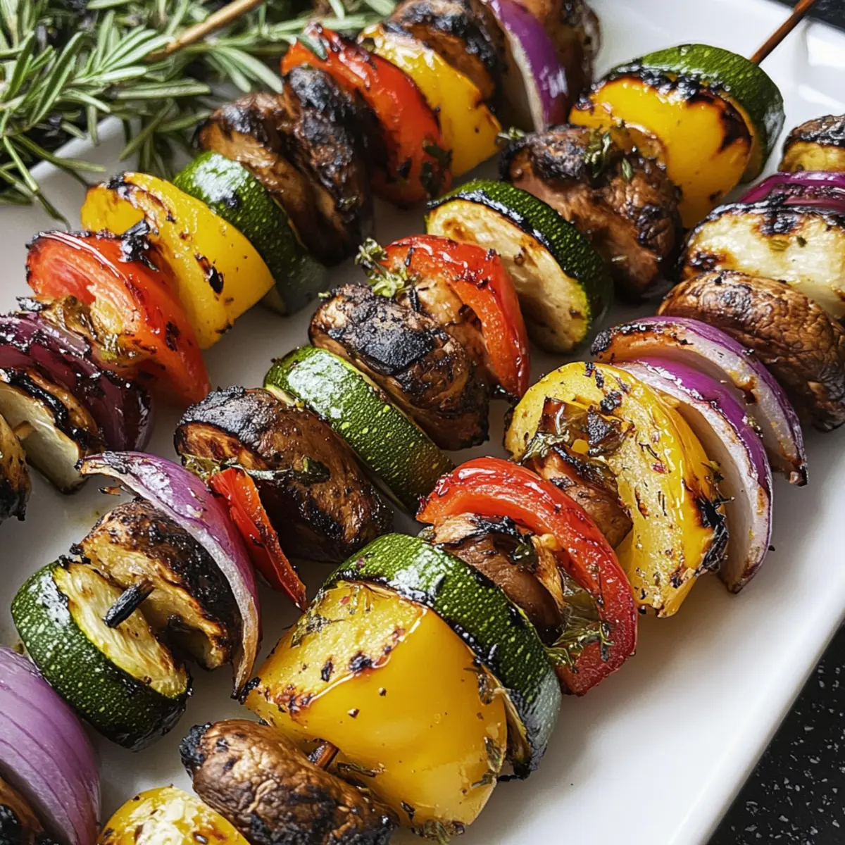 Grillspieße mit Gemüse